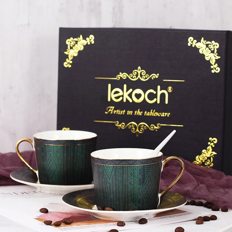 Lekoch кофейные чашки тарелки уникальная кружка Чайные сервизы фарфоровые блюдце
