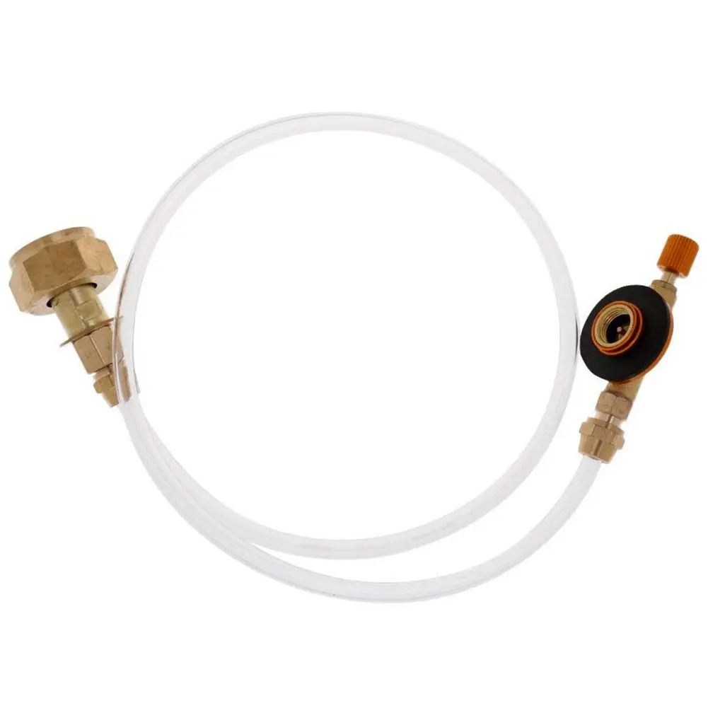 Пропан пополнения адаптер Пикник Кемпинг плита газовый шланг двусторонний