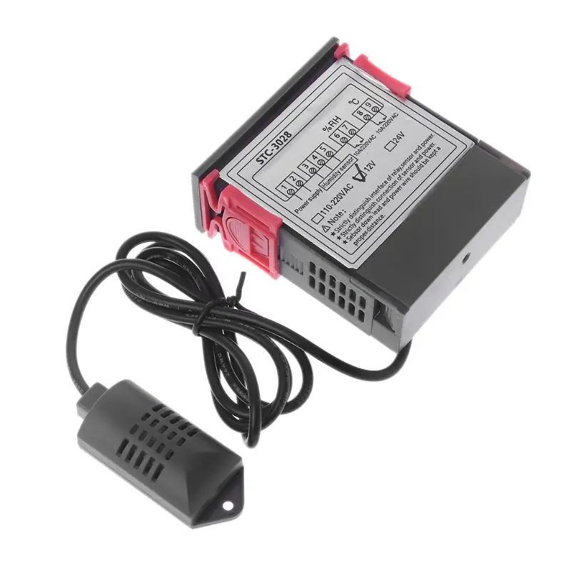 Цифровой Контроллер Температуры и Влажности Термостат гумидистат ЖК дисплей