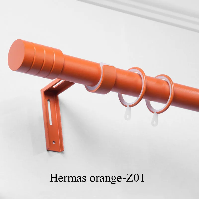 hermes orange Новое поступление INS стиль секретный сад серии Макарон цвета аксессуары для занавесок тишина карнизы для штор втулка - Цвет: hermes orange