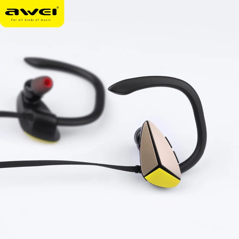 Водонепроницаемые Bluetooth наушники AWEI A888BL спортивные стереонаушники беспроводные