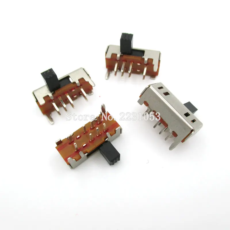 10 шт./лот двухполюсный двойной переключатель/горизонтальный