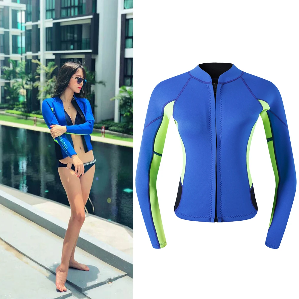 2 мм пляжный купальник неопреновый гидрокостюм Топ куртка | Спорт и развлечения