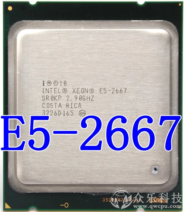 Процессор Intel Xeon E5 2667 2 9 ГГц 6 ядерный 15M 8GT/s LGA2011 130 Вт серверный процессор SR0KP
