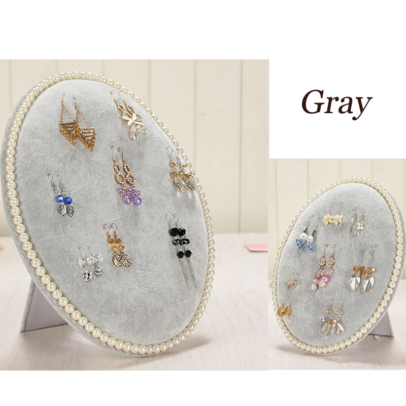 Mordoa 2017 New Style Velvet Stud Earring Pendant Display Shelf Jewelry Stand Holder Rack Wholesale | Украшения и аксессуары