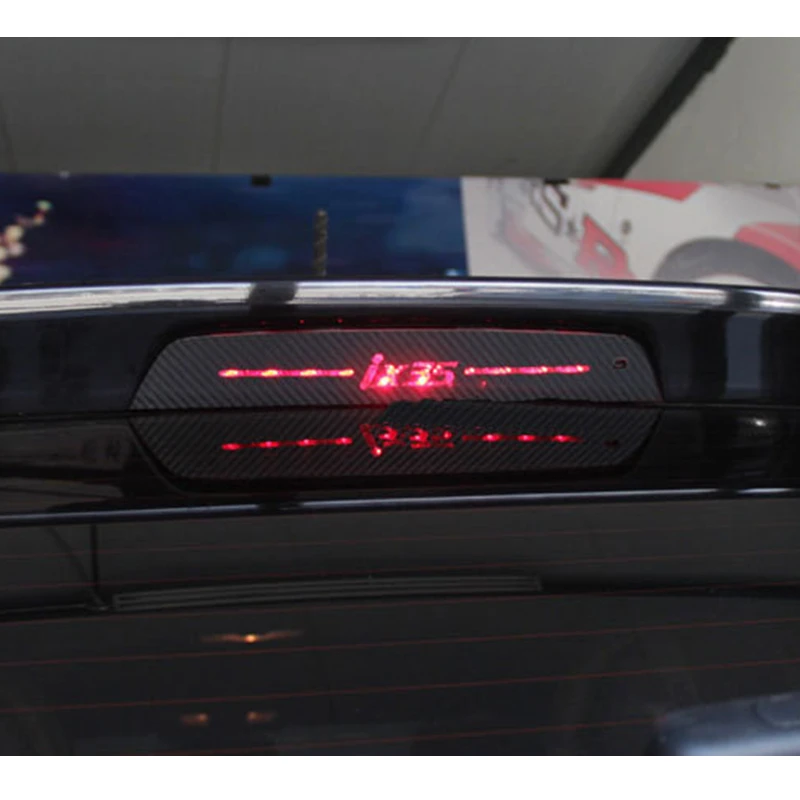 3D углеродное волокно автомобильный тормозной фонарь наклейка для Hyundai Tucson Ix35