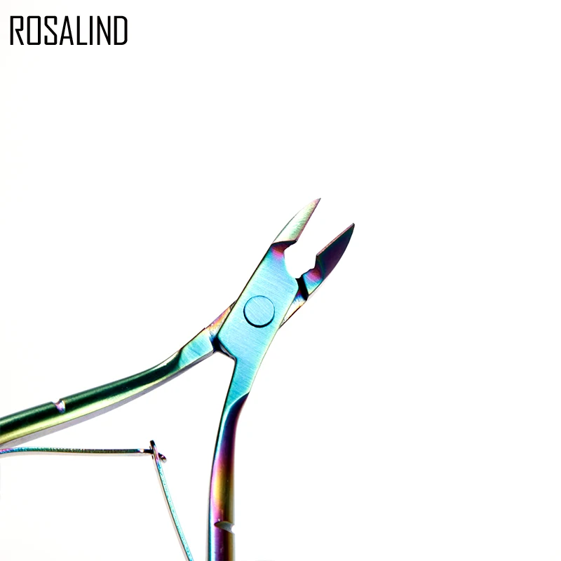 ROSALIND 1 шт. щипцы для кутикулы Радуга клипер ножницы мертвой кожи средство снятия