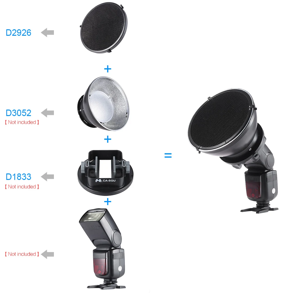 Andoer 16 7 см Вспышка Speedlite сотовая сетка для Nikon Canon Yongnuo Godox Sigma и т. Д. Speedlight Beauty Dish