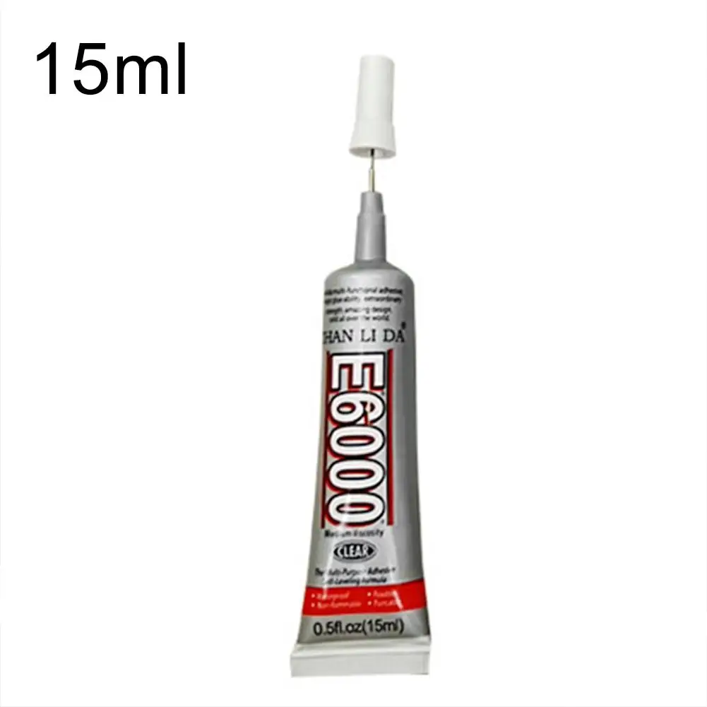 15ML 110 мл E-6000, универсальный клей для ремонта, пластиковый клей для склеивания металла, супер клеит, ручной, сделай сам, прозрачный мягкий клей, водонепроницаемый - Цвет: 15ML