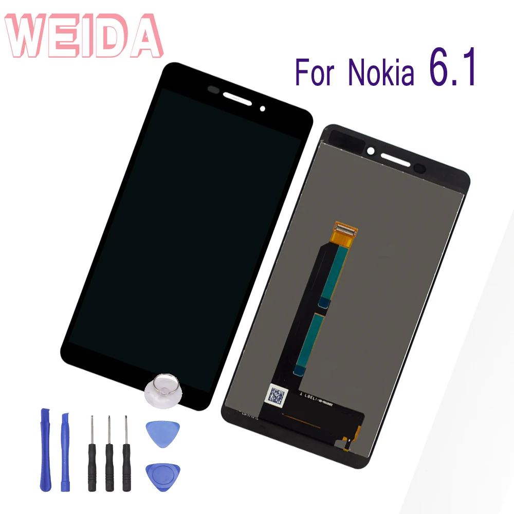 WEIDA For Nokia 6.1 N6 -2018 Screen Replacement Assembly LCD Touch Screen Digitizer 5.5 Inch + Tool TA-1016 TA-1043 TA-1089 enlarge