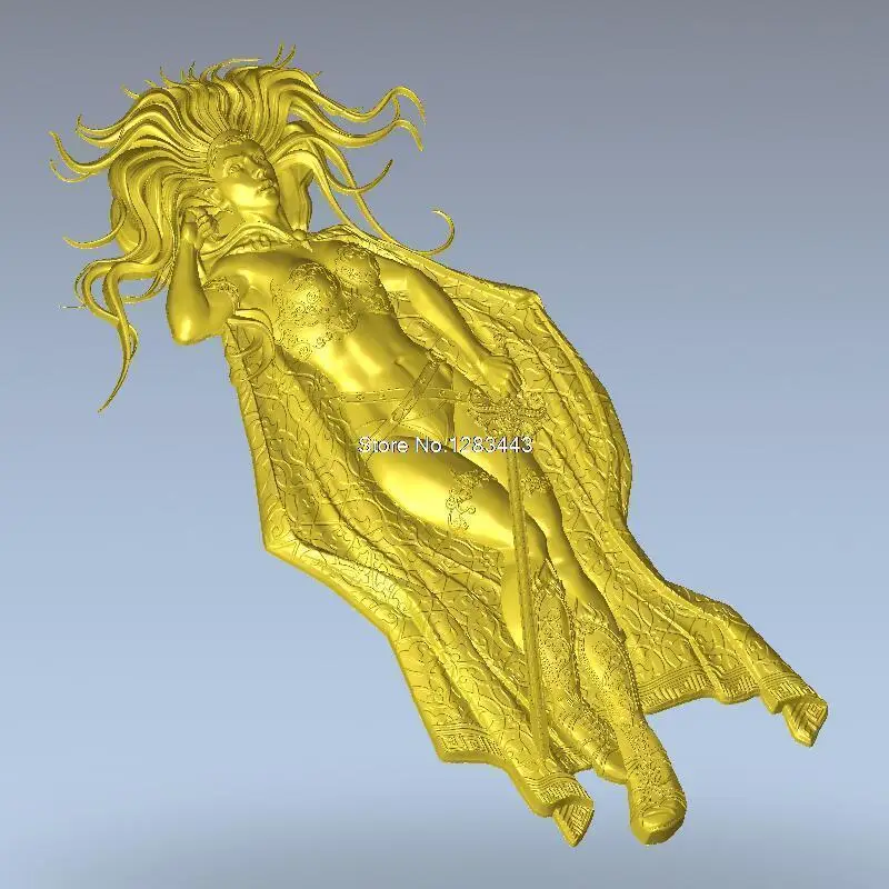 Высокое качество 3d модель рельеф для ЧПУ или 3D принтеров в формате STL women_ELF1|3d model