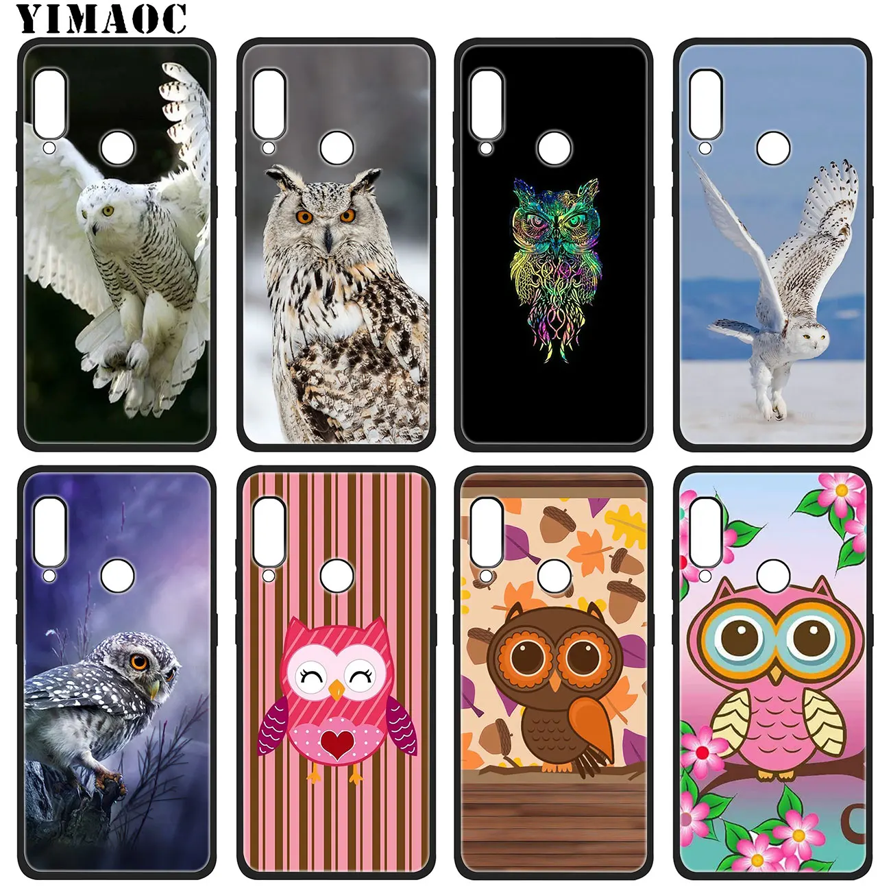 Мягкий силиконовый чехол YIMAOC для телефона Huawei P20 Pro P10 P9 P8 Lite Mini 2017 P Smart Z 2019 черный