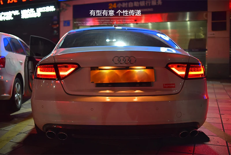 Для Audi A5 задний светильник s 2008 2016 светодиодный фонарь DRL + тормоз Парк сигнальный