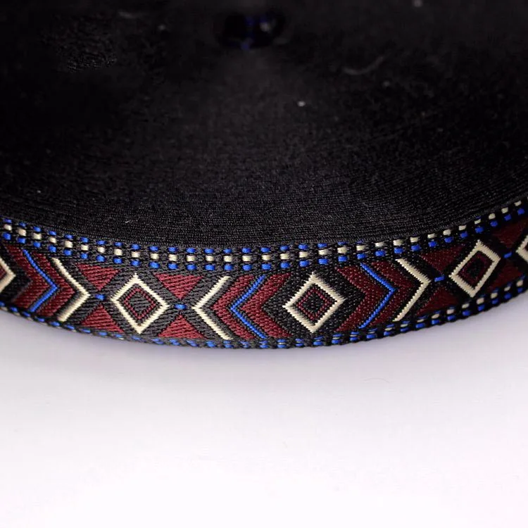 4 м 2 5 см Винтаж полиэфирный хлопок жаккард с вышивкой тесьма кружевная резинка