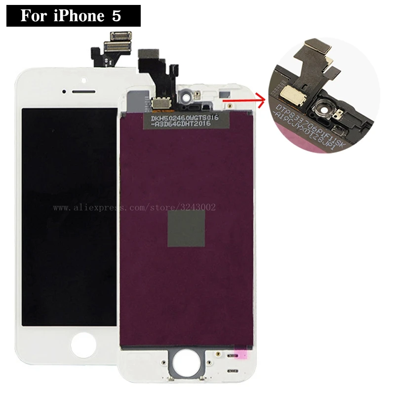 AAA без битых пикселей 4.0 дюйма Экран для Apple iPhone 5 г ЖК-дисплей Дисплей Сенсорный