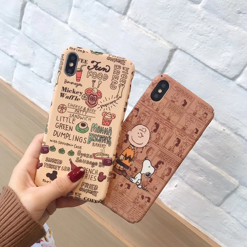Жесткий чехол для телефона s из поликарбоната для iphone 11Pro XS MAX X XR, милый мультяшный чехол-накладка Charlie для iphone 6, 6s, 7, 8 Plus, 11, задняя крышка fundas Capa