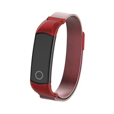 Магнитный металлический ремешок для Honor band 4, умный Браслет, сменный ремешок на запястье, браслет из нержавеющей стали для huawei Honor Band 4 - Цвет: Red strap