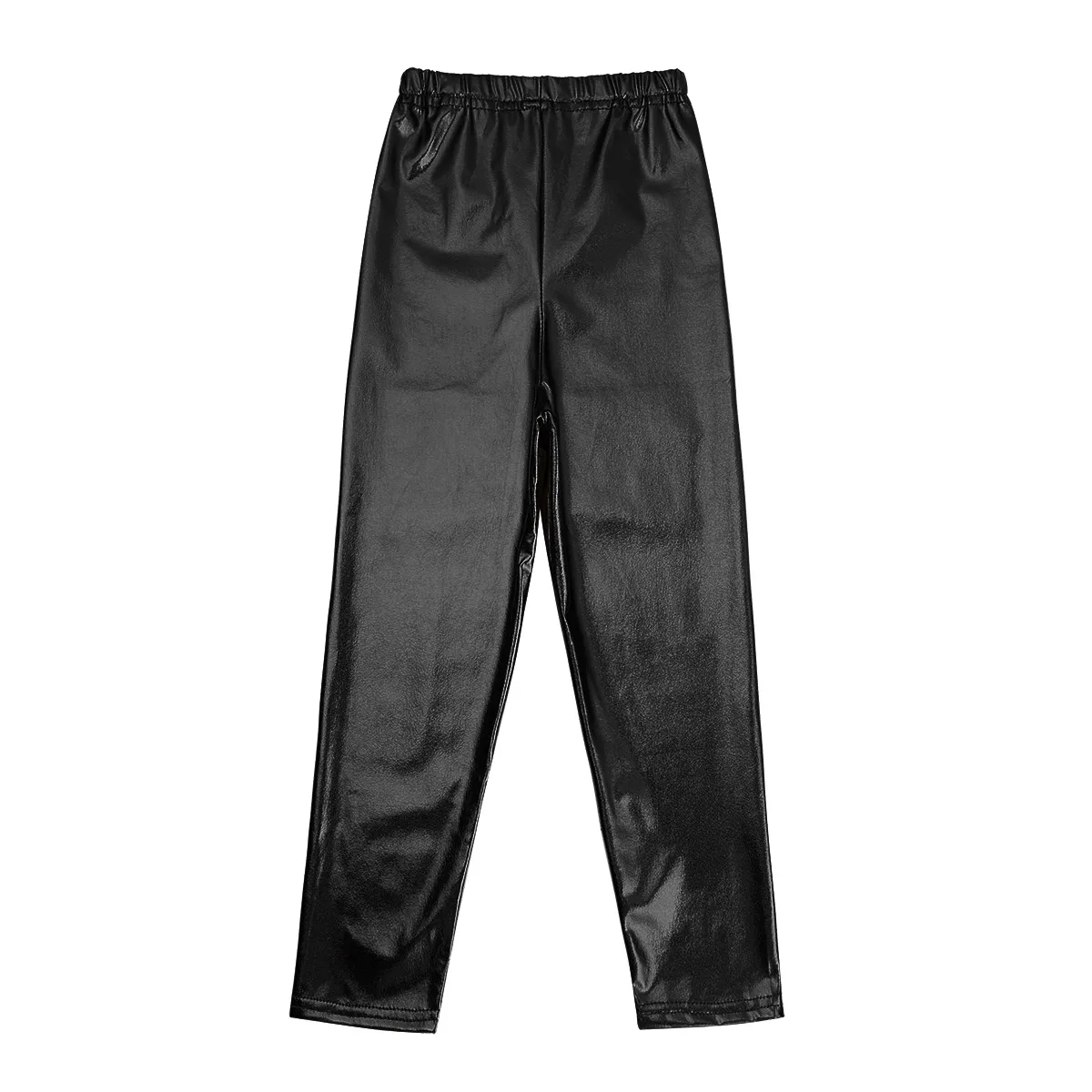 Женские танцевальные брюки блестящие металлические элегантные модные