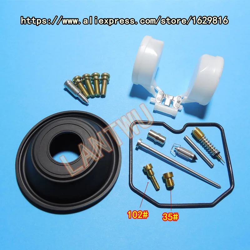 1 комплект$12,5) 1989-97 год Kawasaki ZRX400/ZRX-II ZR400C/E/F Keihin Карбюратор Ремонтный комплект Настройка вакуумной диафрагмы и поплавок