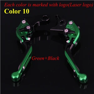Color 10 RiderJacky логотип "Z1000" Мотоцикл с ЧПУ сцепные рычаги для Kawasaki Z 1000 Z1000 2007- 2010 2011 2012 2013 - Цвет: Color 10