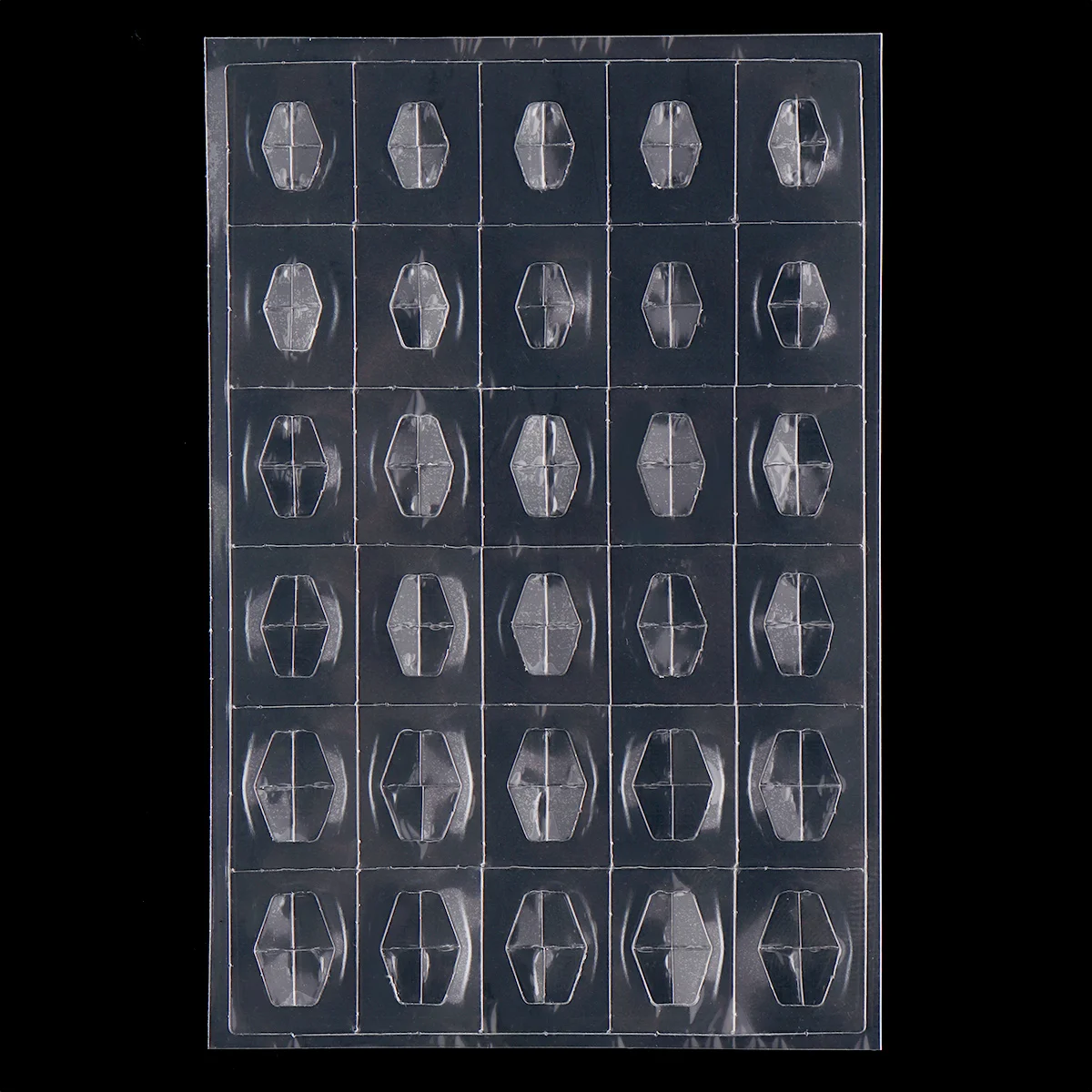 4 стиля прозрачный полый пластиковый дизайн ногтей драгоценный камень стикер 3D DIY