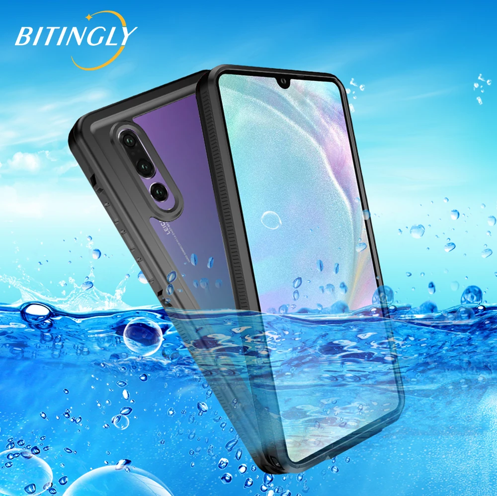 Водонепроницаемый чехол Bitingly для huawei P30 Pro, герметичный чехол для дайвинга, чехол для huawei P30 P20 Lite Pro swim IP68, водонепроницаемый чехол