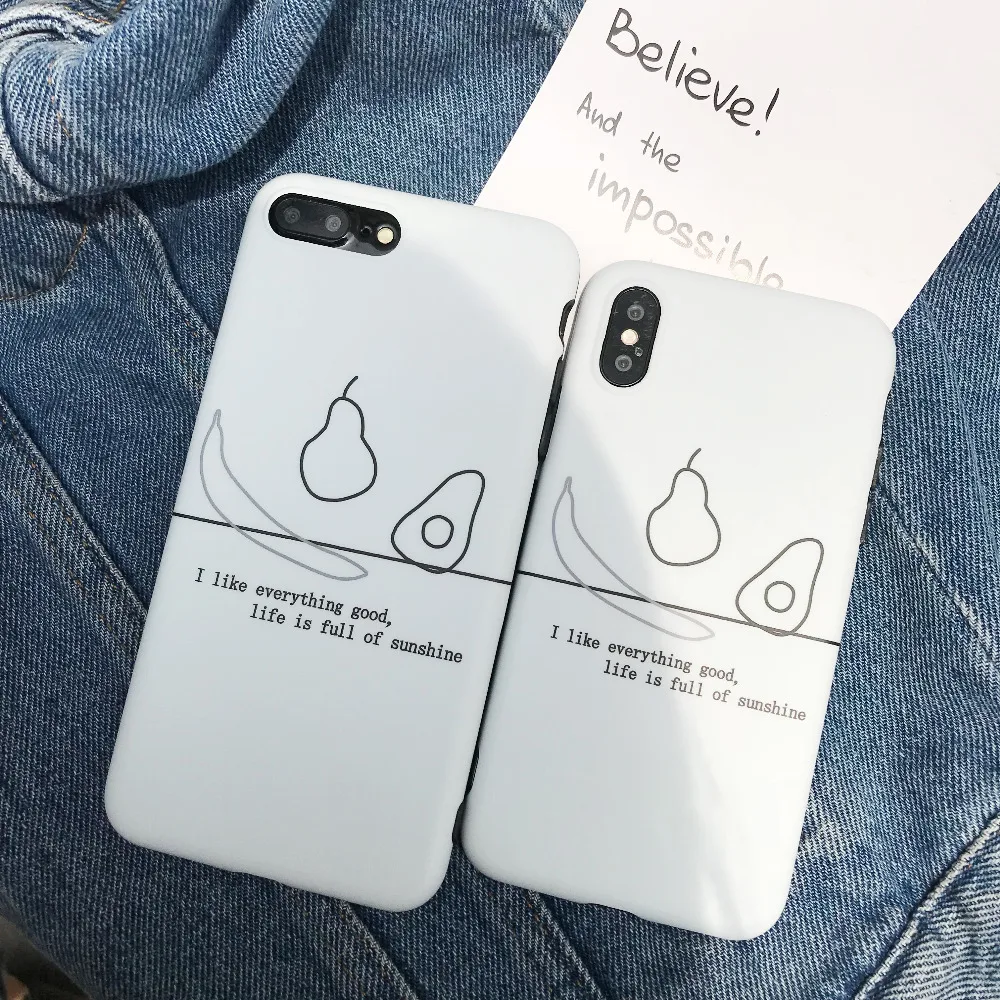 GABOOM Симпатичные фрукты письмо шаблон телефона Чехлы для iphone 7 Чехол 6 S 8 Plus X IMD