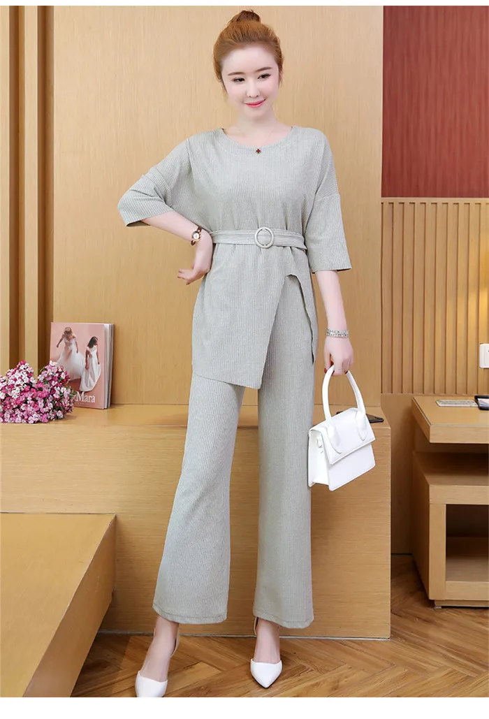 2019 женский модный костюм из двух предметов | Женская одежда