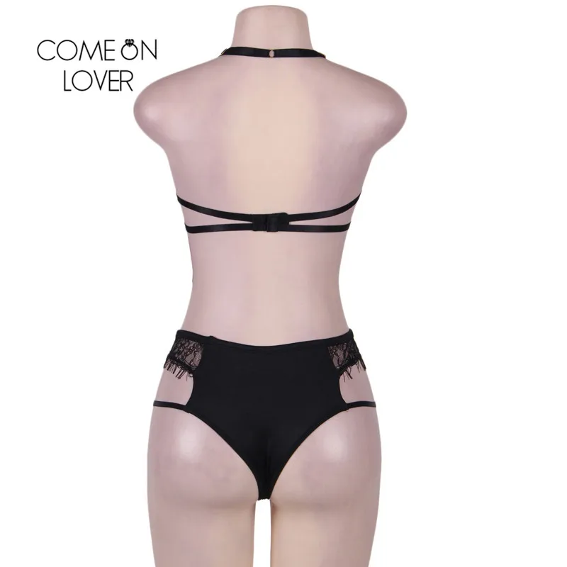 Comeonlover, нижнее белье, бюстгальтер, комплекты, черное нижнее белье, 6XL, нижнее белье, сексуальный комплект, пляжная одежда, на бретельках, женские комплекты бюстгальтеров, нижнее белье, RT80294