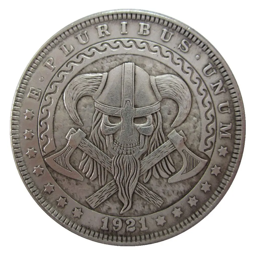 Дата 1921 США Хобо Морган доллар монеты КОПИЯ