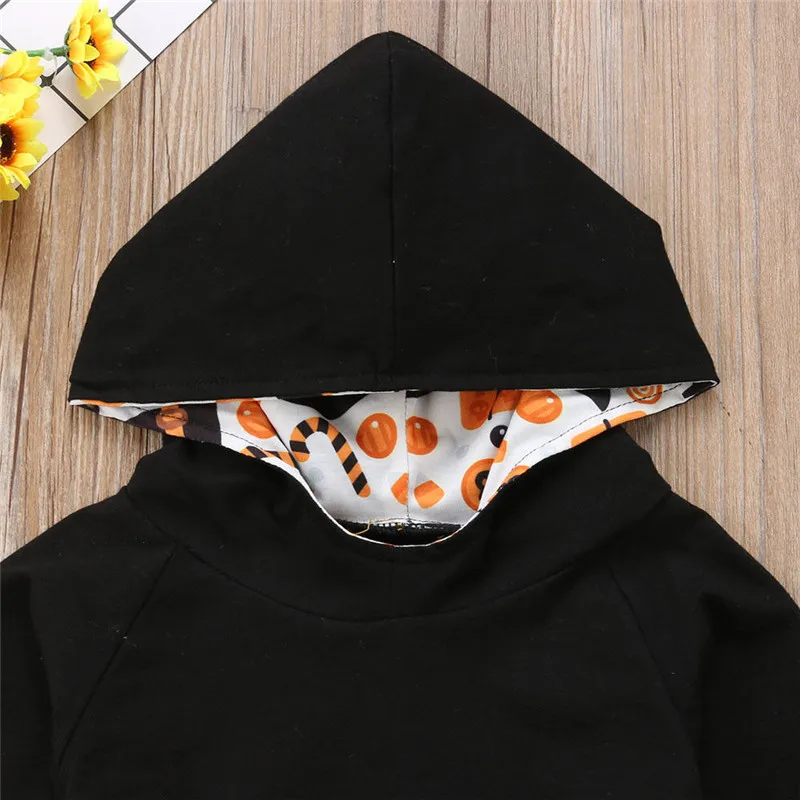 Halloween Infant Baby Boy Girl Hoodies Set Tops+Pants Pumpkin&ampGhost Outfit Newborn Clothes Cotton Regular Sets | Детская одежда и