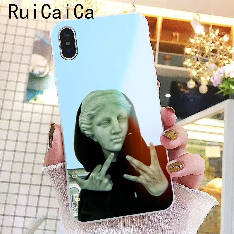 Ruicaica Альтернативная статуя Искусство Давид Мягкий Силиконовый ТПУ чехол для