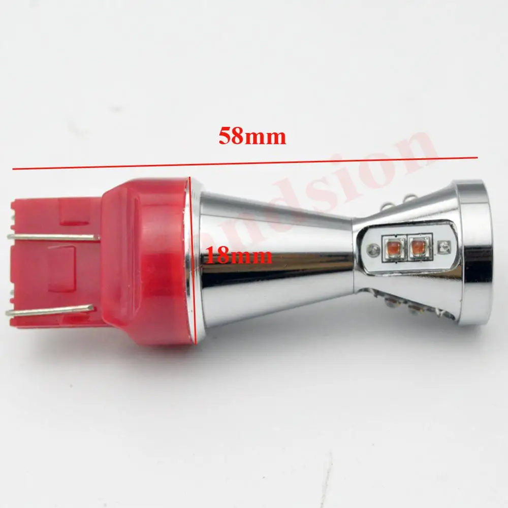 2 шт. 48 Вт T20 W21/5 Вт 7443 7440 W21W CREEXBD 9MD светодиодный автомобильный тормозной светильник белый красный желтый DC 12 В 24 В 840LM Canbus Поворотная лампа заднего хода