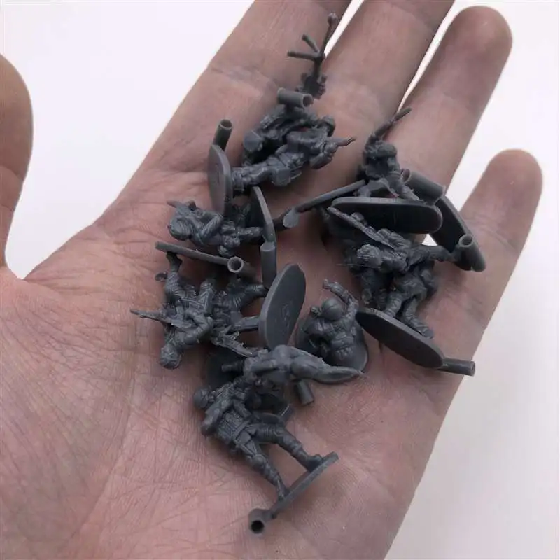 1: 72 4D сборная солдатская модель пластиковый маленький солдатик различной формы песочный стол Модель Игрушки 12 шт./лот