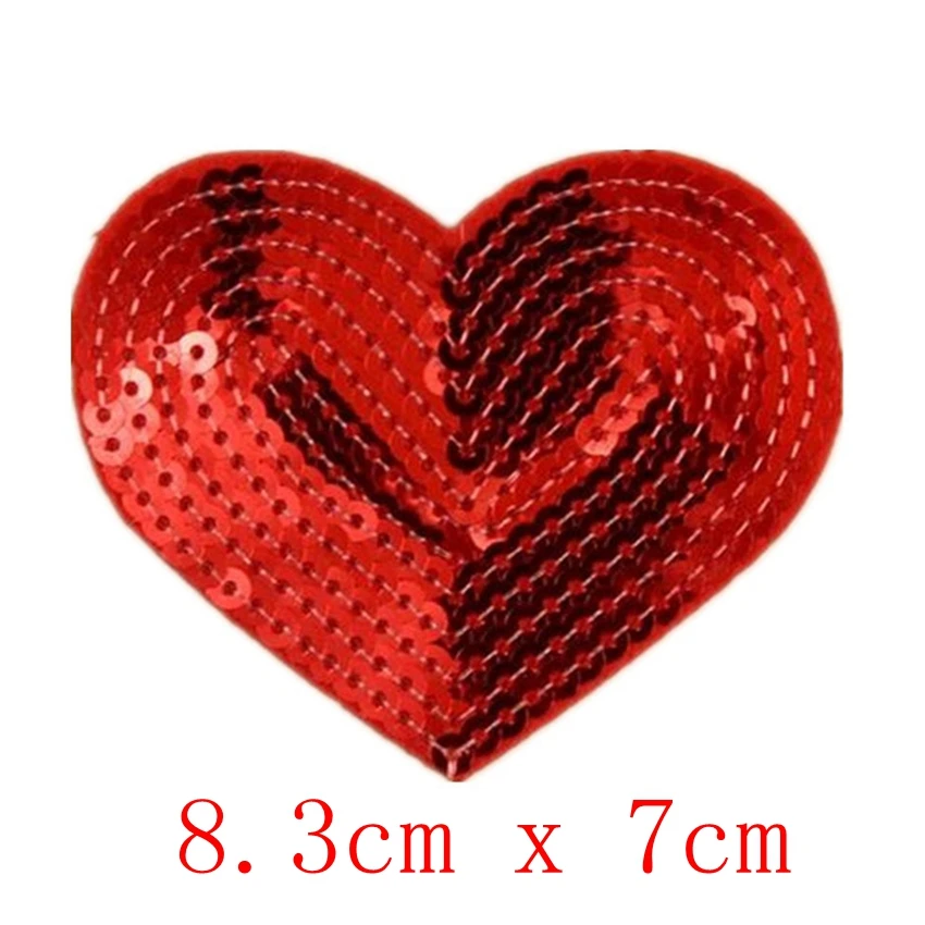 10 шт Сердце Звезда блестки аппликация вышитые патчи пришить Аппликация Милая