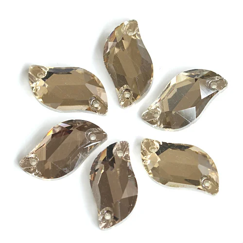 black diamond Много цветов S форма лучшее стекло шитье стразами стразы пришить стразы бриллиантовые стразы свадебное платье Y1234 - Цвет: black diamond
