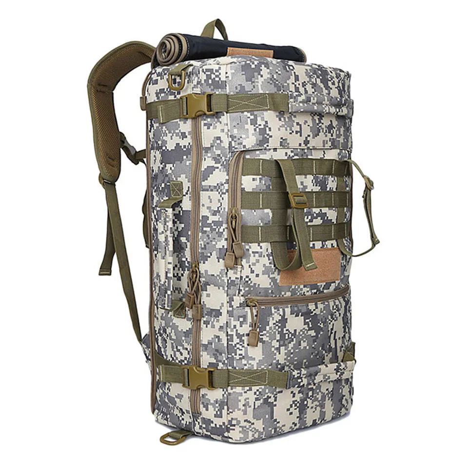 White camouflage Местное Лев 50L Военное Дело тактический рюкзак Кемпинг Сумки альпинизм мешок Для Мужчин's Пеший Туризм Рюкзак Для Путешествий Рюкзак - Цвет: White camouflage