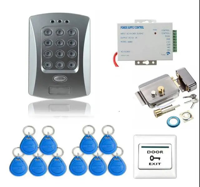 C34 SmartYIBA Rfid дверной замок, комплект контроля доступа, автоматические электрические дверные блоки управления, блок питания, контроль выхода, Открыватель ворот - Цвет: C34