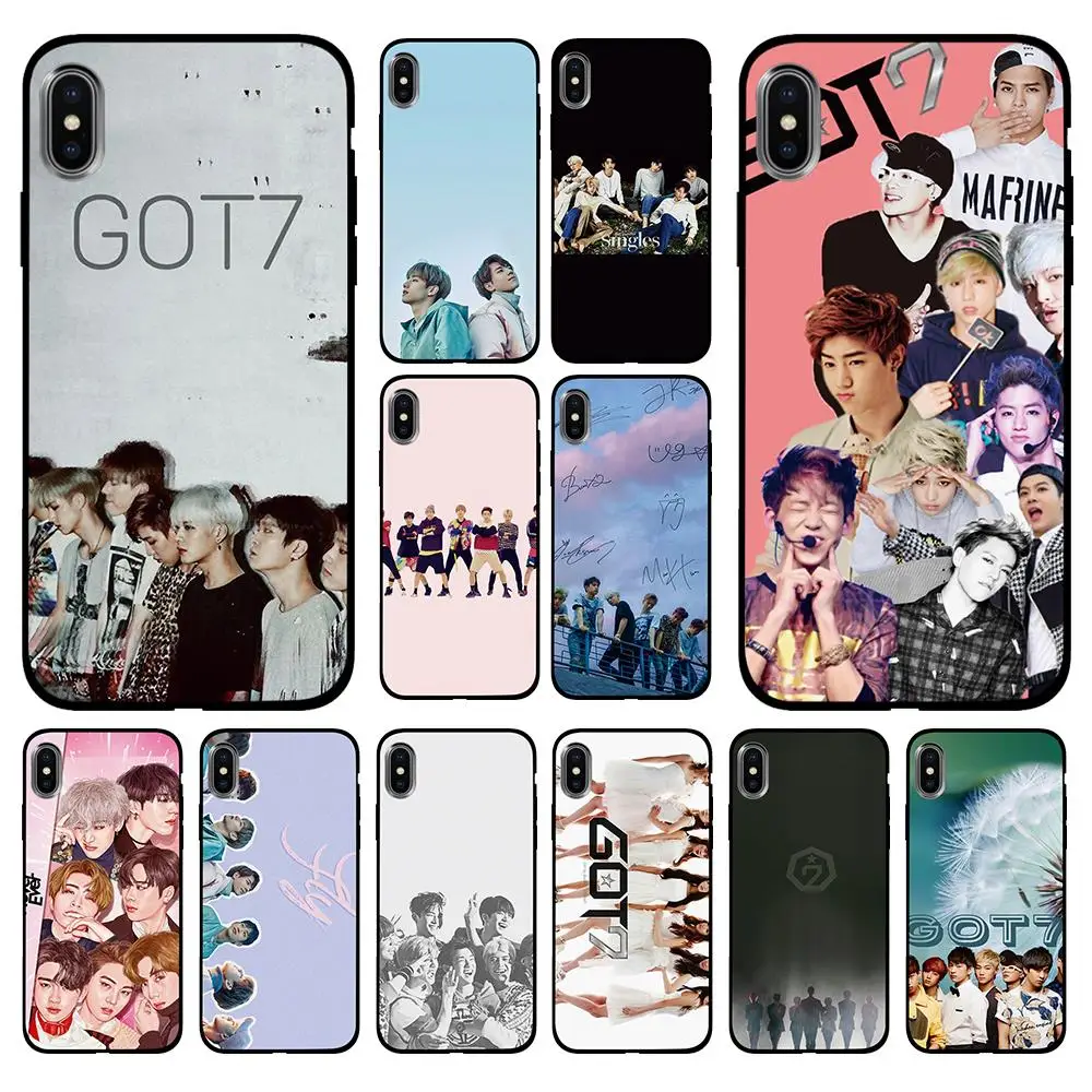 Красивый певец и актер got7 Мягкий чехол из ТПУ для Apple iPhone 6 6S 7 8 Plus 5 5S SE X XS MAX XR