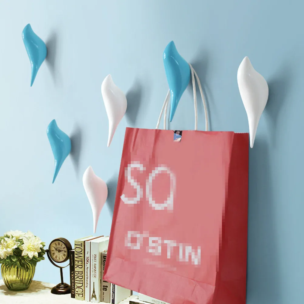 Креативные настенные крючки для украшения птиц деревянные зерна из смолы