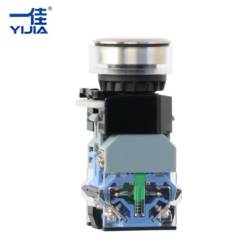 Мгновенный кольцевой выключатель светодиодная плоская кнопка с подсветкой без