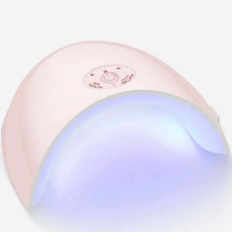 Manooby Сушилка для ногтей всех гель 36 Вт Индукционная Розовая белая 12 светодиодов