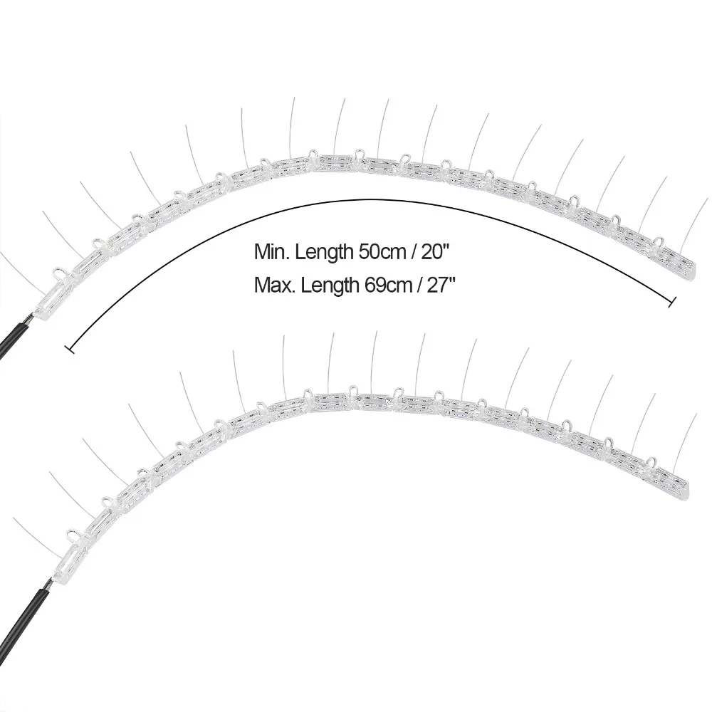 Последовательный поток стиль автомобиля гибкий белый/янтарный переключатель