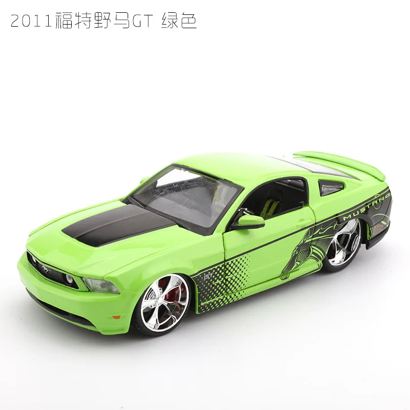 Модель спортивного автомобиля из сплава в масштабе 1:24 игрушка для Fordalde Mustang GT с