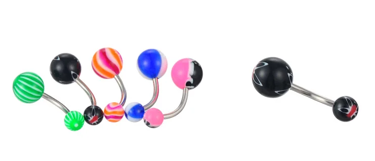 110 шт./лот модный пирсинг набор бровей Бар губ нос уха шпильки из нержавеющей