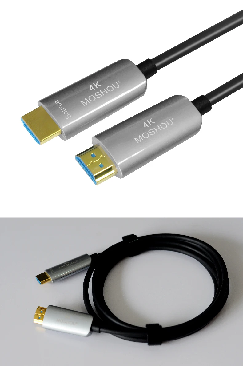 MOSHOU Enthusiast Оптическое волокно HDMI 2,0 кабель HD 4 к кабель 60 ГГц 18Gbs с аудио и Ethernet HDMI шнур без потерь HDMI кабель