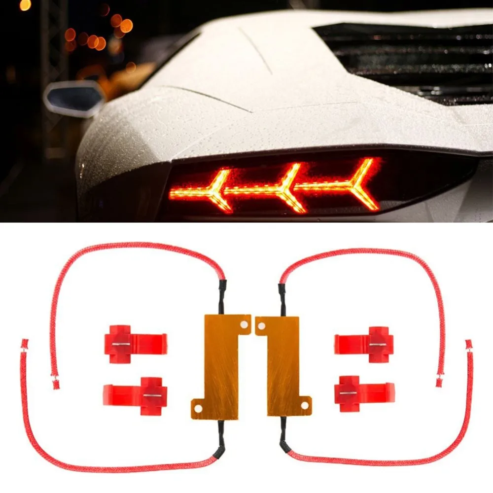 2 шт. 12V светодиодный Предупреждение светильник компенсатор сопротивления