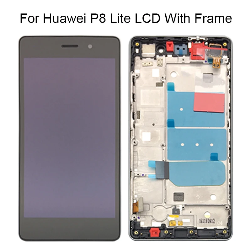 ЖК-дисплей для HUAWEI P8 Lite сенсорный экран дигитайзер Замена дисплей ALE-L21 P8LITE L04 с