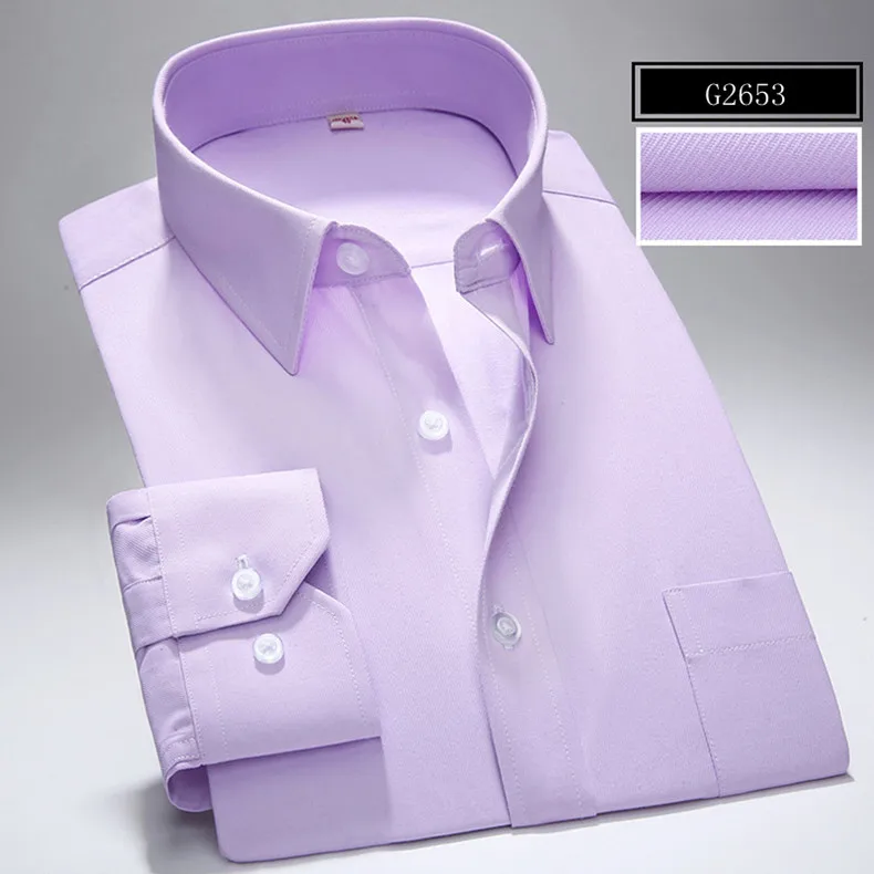 S~ 7xl, большая Мужская рубашка, новая, обычная, плюс размер, квадратный воротник, длинный рукав, одноцветная, обычная/саржевая/полосатая, формальная мужская рубашка