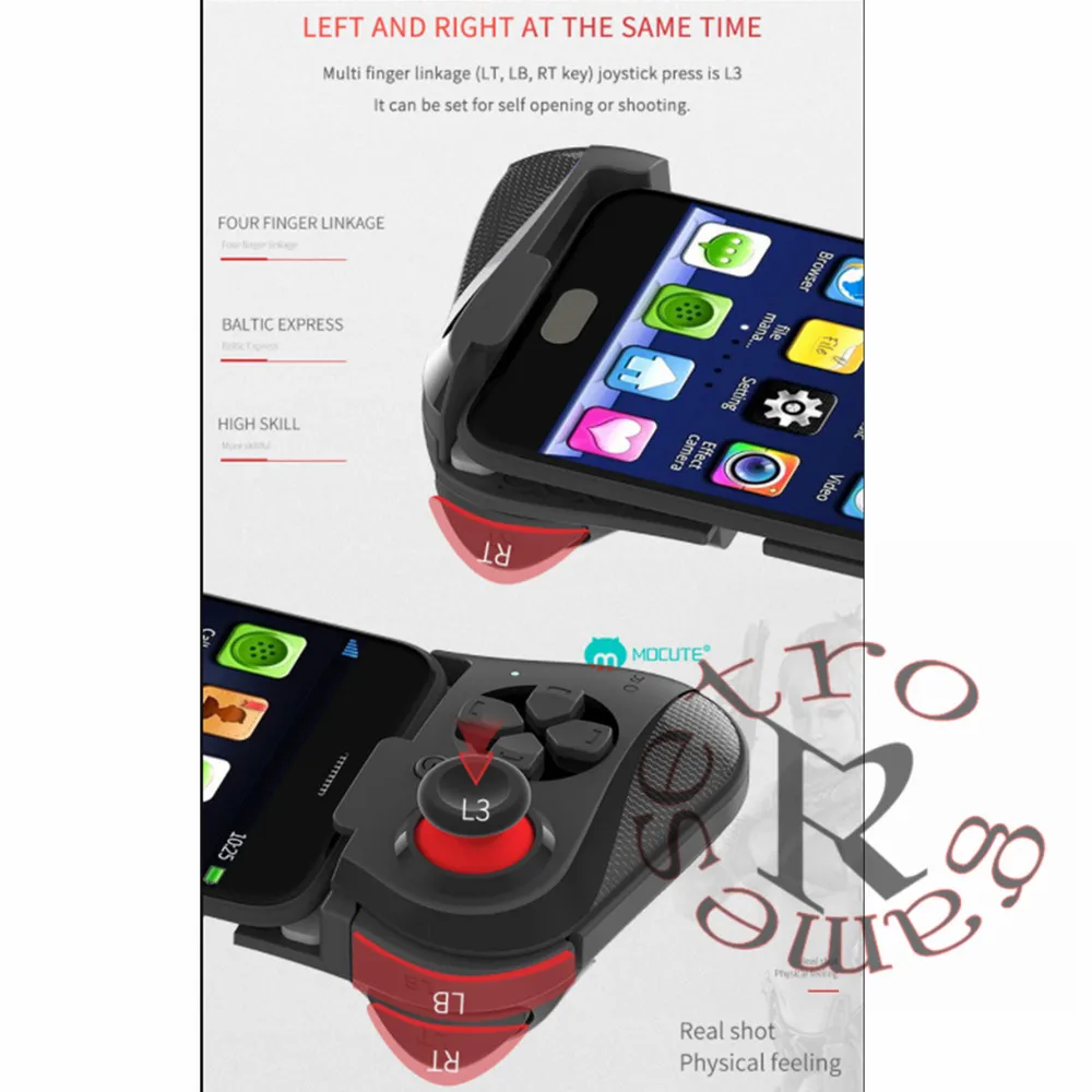 DHL 10 шт./лот MOCUTE-058 геймпад беспроводной Bluetooth контроллер Джойстик пульт дистанционного управления геймпад для телефона VR PC tv игровая ручка